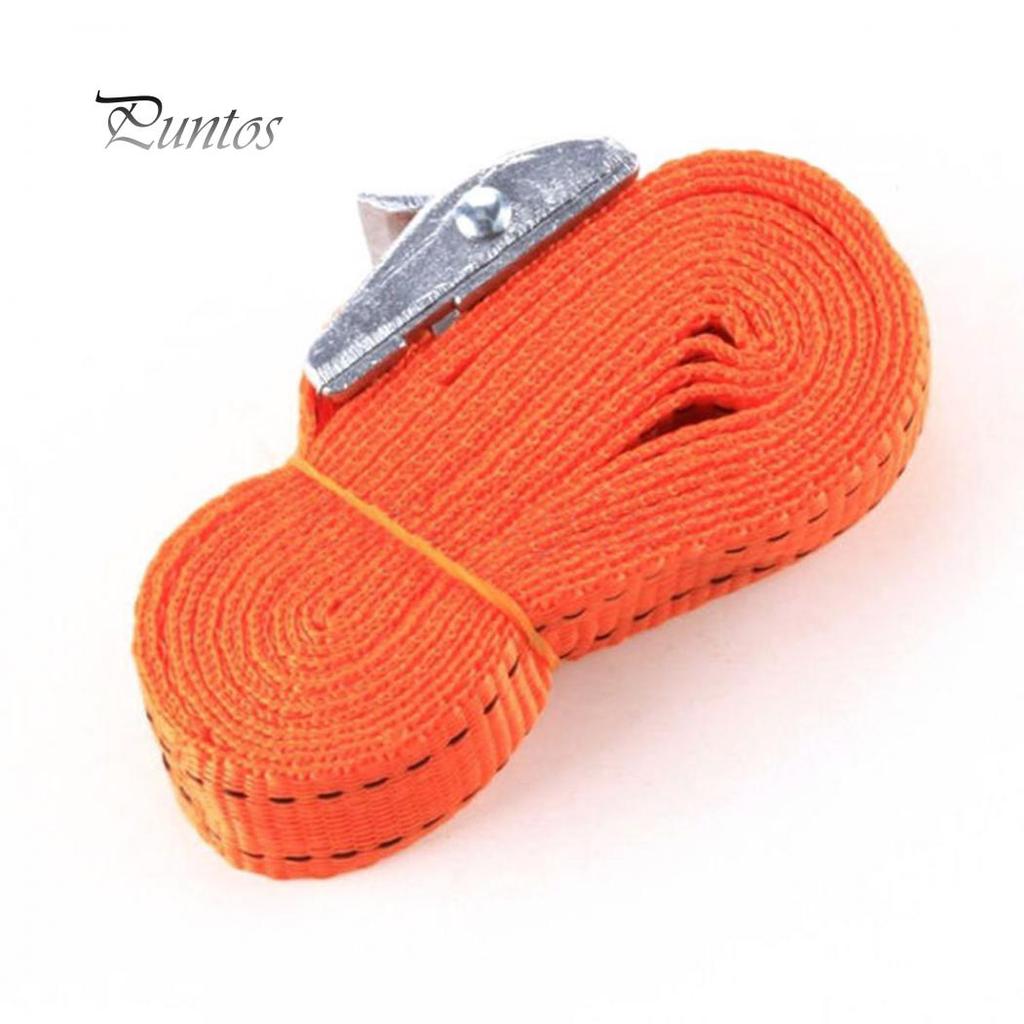 2.5m Heavy Duty Metal Cam Buckle Cargo Luggage Bag Nylon Tie Down Strap Belt