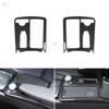 Car Styling ABS Carbon Texture Central Console Water Cup Holder Frame Trim For Mercedes Benz C E GLC Class W204 W212