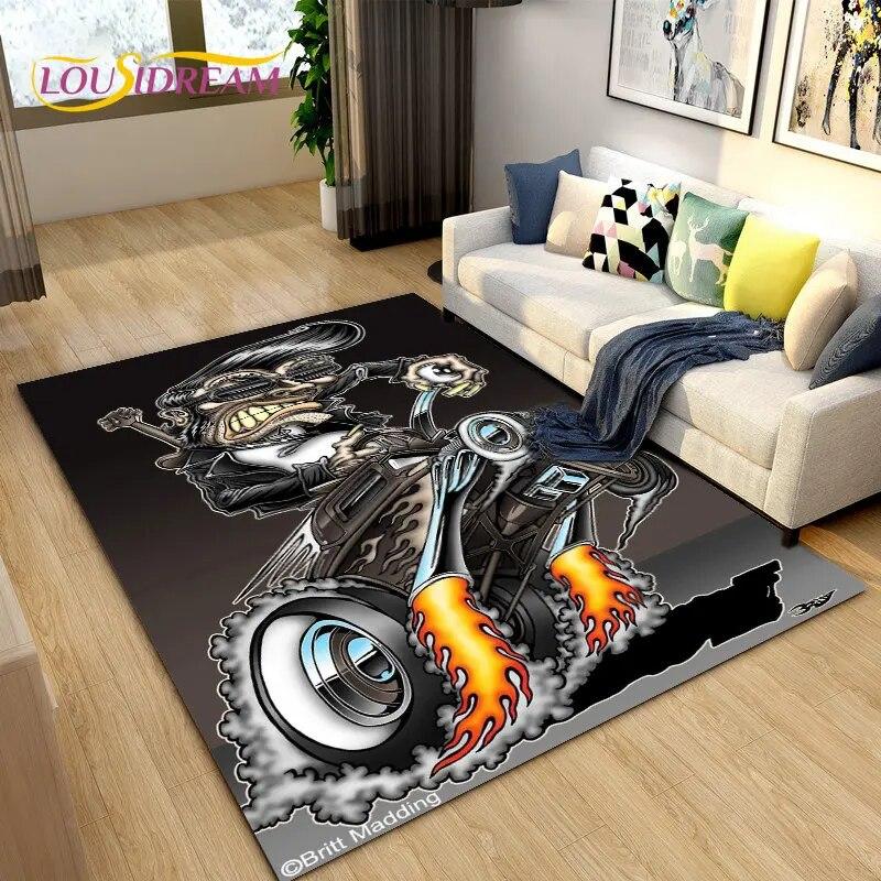 Забавный коврик с рисунком крысы Финка, ковер для гостиной, спальни, гаража, дивана, коврик для украшения, детский нескользящий напольный коврик