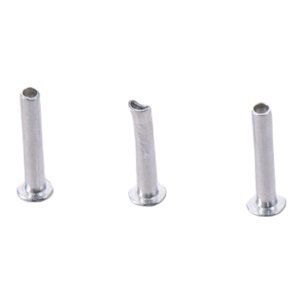 100Pcs M2 M2.5 M3 Aluminum Flat Truss Head Pan Round Oval Socket Shank Half Semi-Tubular Rivets