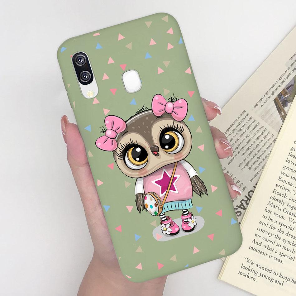 Leopard Print Case For Samsung A40 Phone Cover Soft Silicone Matte Cases For Samsung Galaxy A40 A 40 SM-A405F Bumper Funda Capa
