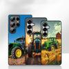 Чехол-обои с изображением сельскохозяйственного трактора для Motorola Moto G54 G05 G24 G55 G75 G85 G15 G57 G86 Power Edge 50 30 Ultra Fusion neo Pro