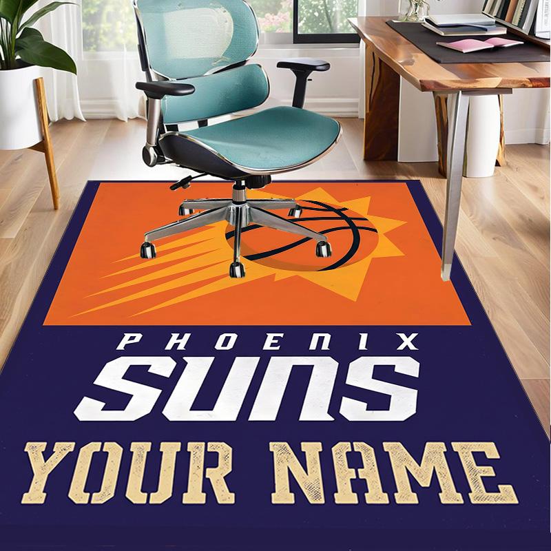 Custom Name Rug Phoenix Basketball Team Area Rug Suitable for Indoor And Outdoor,Carpets for Homes, Offices,Living Rooms,Home Decor,Christmas Gift