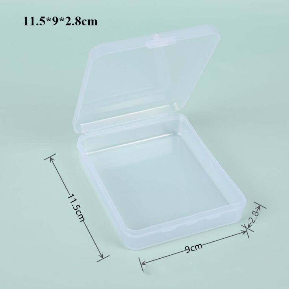 Пластиковый контейнер для бижутерии, квадратный футляр для мелких предметов, коробки для горячей упаковки, держатель для электроинструментов