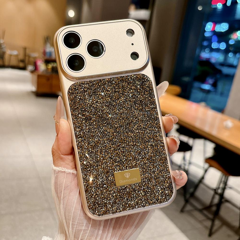 Телефонный чехол с бриллиантами, сверкающие стразы на задней панели для iPhone 17 Pro Max 17 Pro Air 16 Pro 15 + 14 13, Защитная крышка для камеры