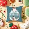 Christmas Tree Santa Pillow Case Plush Fabric Soft DoubleSided Printed Sofa Warm Winter Home Gift Cushion Cover