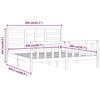 Solid Wood Bed Black Pine 200x200 cm