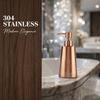 Stainless Steel Lotion Dispenser Rose Golden Shampoo Dispenser  Home Hotel Kitchen Countertop