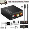 DAC Digital Audio Converter Optical SPDIF Toslink Coaxial To 3.5mm AUX L/R RCA Analog Output Headphone Amplifier Decoder for TVGood product