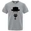 Summer Mens Short Sleeved High Quality 100Cotton Breaking Bad Printed Casual For Men Oneck Cool Casual Loose Hip Hop Male Tee