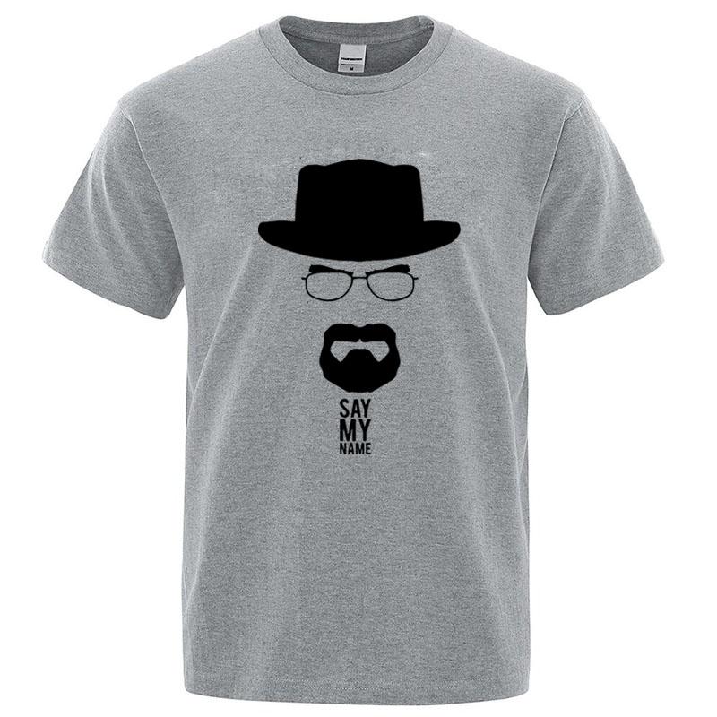 Summer Mens Short Sleeved High Quality 100Cotton Breaking Bad Printed Casual For Men Oneck Cool Casual Loose Hip Hop Male Tee