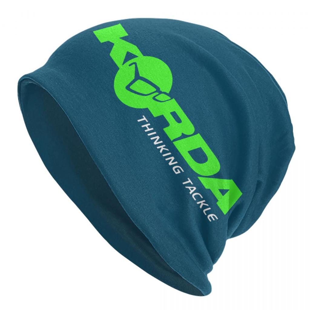 Korda Fishing Logo Skullies Beanies Caps Winter warm Unisex Women Knitted Hat Unisex Adult Fish Carp Fisherman Gift Bonnet Hats