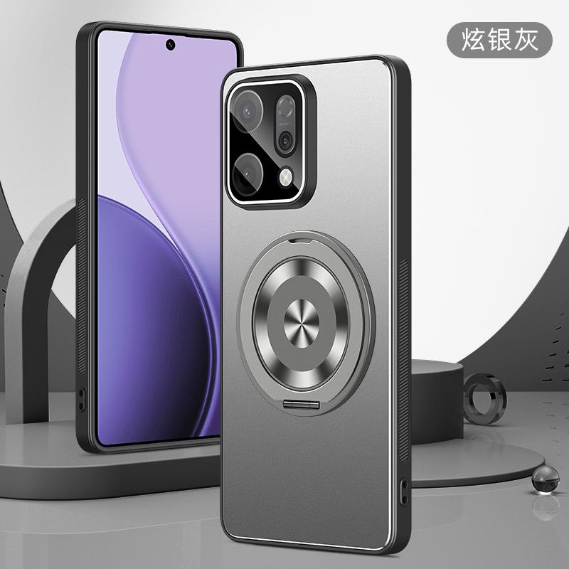 Чехол для мобильного телефона OPPO Reno11 Золотой Щит Линза Полностью закрывающий Reno11Pro Вращающаяся подставка Защитный чехол Жесткий
