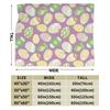 Colorful Easter Egg Pattern Blanket Quality Warm Soft  Throw Blanket Spring Girls Boys Home Decor Comfortable Bedspread