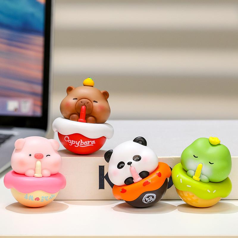 Животное из смолы Настольная игрушка со стресс-снимающим дизайном Для офисного декора и подарков