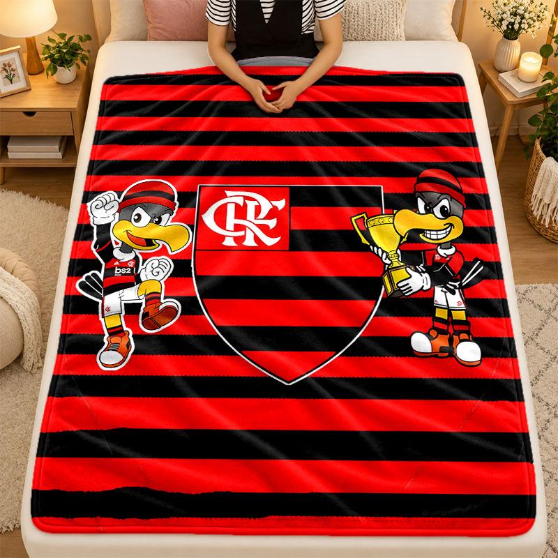 Flannel BlanketFlamengo Warm Soft Throw Blanket for Indoor Sofa Bed Living Room Use