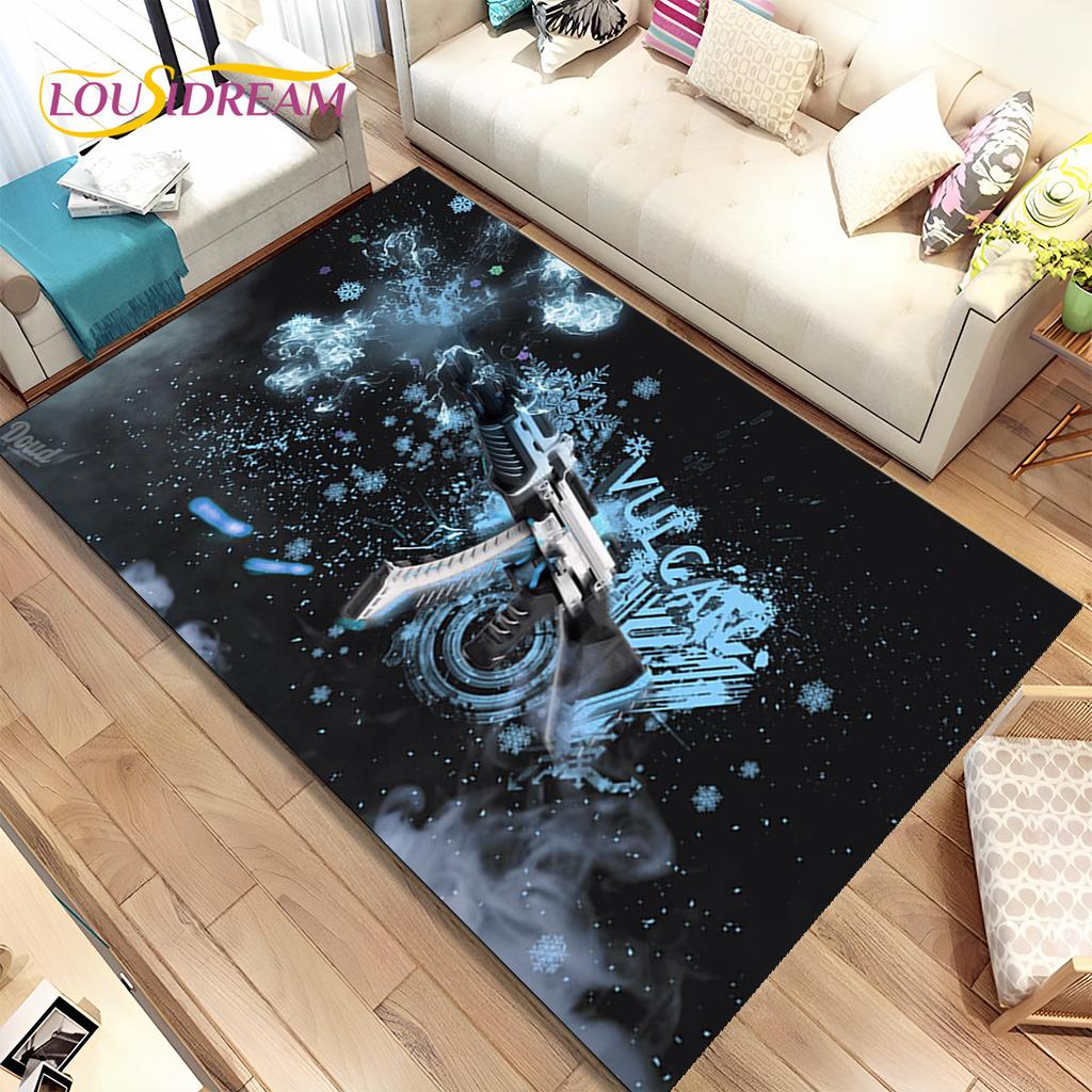 CS, USP, AK, M4, AWP, коврик для винтовки, пистолета, пистолета, ковер для дома, гостиной, спальни, дивана, коврик для двери, декор, нескользящий напольный коврик