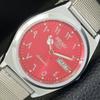 ВИНТАЖНЫЕ ОТРЕМОНТИРОВАННЫЕ МУЖСКИЕ АВТОМАТИЧЕСКИЕ ЧАСЫ SEIKO 5 6309A ЯПОНИЯ КРАСНЫЙ ЦИФЕРБЛАТ a441322-a