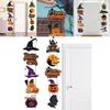 Halloween Door Scene Setter With Paper Pumpkin And Bat For Trickortreat And Party Atmosphere