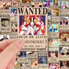 10/30/56 шт. Аниме ONE PIECE Постеры 'Wanted' Наклейки Мультяшные Луффи Зоро Наклейки Мотоцикл Телефон Шлем Гитара Крутая Наклейка Упаковка