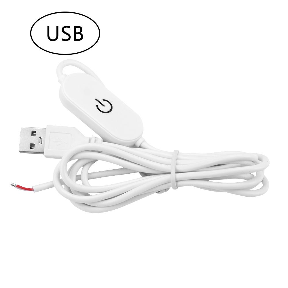 USB-переключатель, удлинительный кабель 2А, 1,5 м, DC5V/DC12-24V, с сенсорным диммирующим переключателем для светодиодных лент, выключатель питания Вкл/Выкл