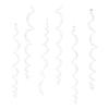 6 Pcs Colorful Ceiling Swirl Foil Decorations Plastic Hanging Spiral Streamers for Wedding Birthday Graduation New Year Party Decoration