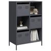 VidaXL Highboard Anthracite 68x39x103,5 Cm Steel, Bookcase, Modern Bookcase, Bookshelf, Shelf and 851408