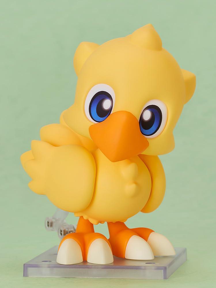 Good Smile Company Final Fantasy Нендороид Чокобо Пластиковая Раскрашенная Подвижная Фигурка Включает Специальную Подставку Высотой Приблизительно 100 мм Без Масштаба