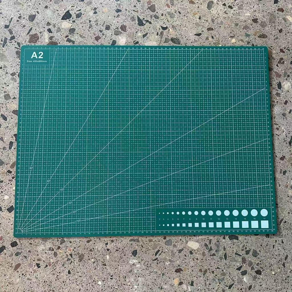 A1-A6 Двусторонняя зеленая самовосстанавливающаяся подложка для резки, 2,3 мм, для бумаги, искусства и гравировки.