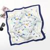 Spring/Summer New Women'S Silk Scarf 70 * 70cm Simulated Silk Twill Square Scarf Fashion Printed Large Square Scarf Professional Scarf