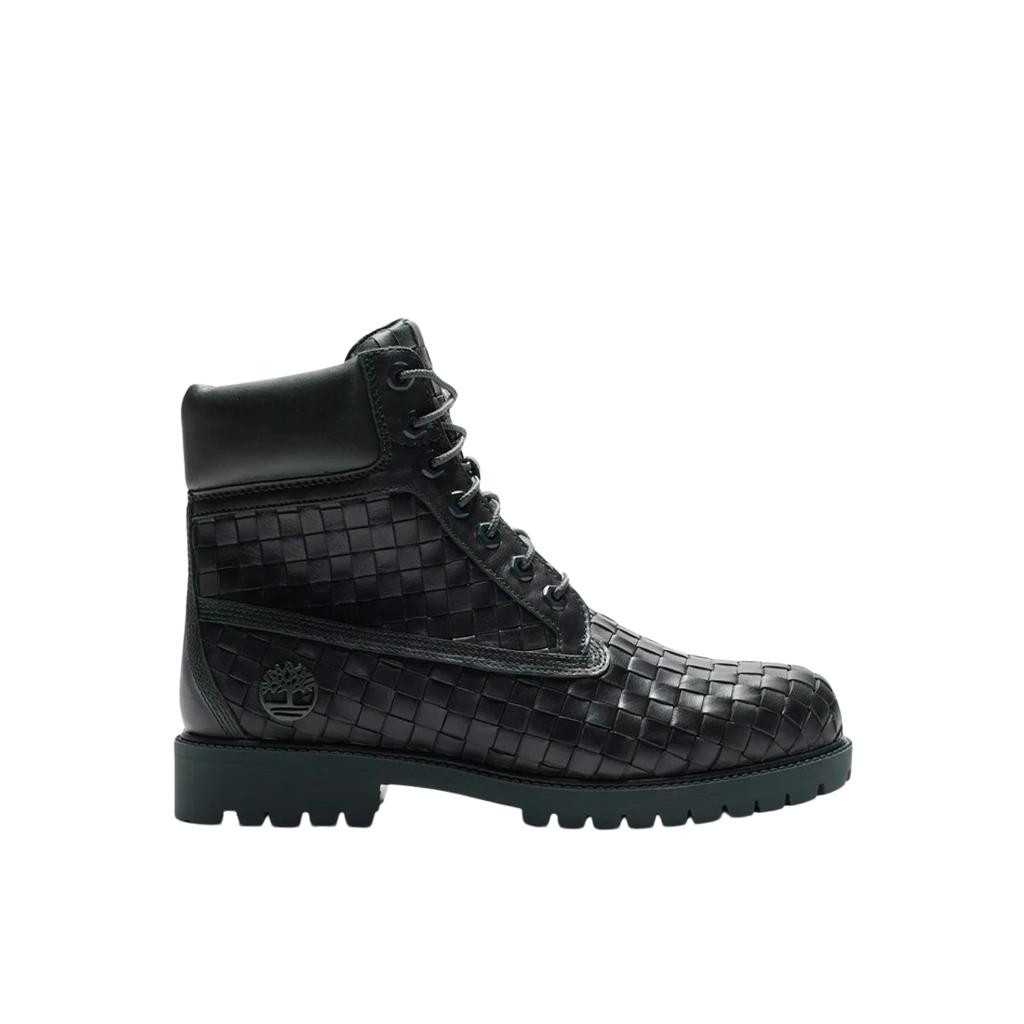 Timberland 6-дюймовые премиальные ботинки из плетеной кожи - Темно-зеленые унисекс кроссовки TB0A6FD6-EEQ