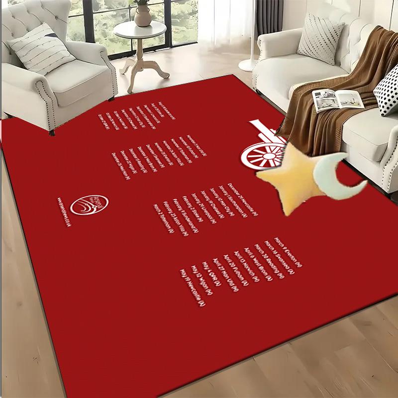1PC Arsenal Celebration Moment Floor Mat for Living Room, Game Rooms, Office, Bedroom, Office Floor Mat Playful Design, Christmas fan gifts