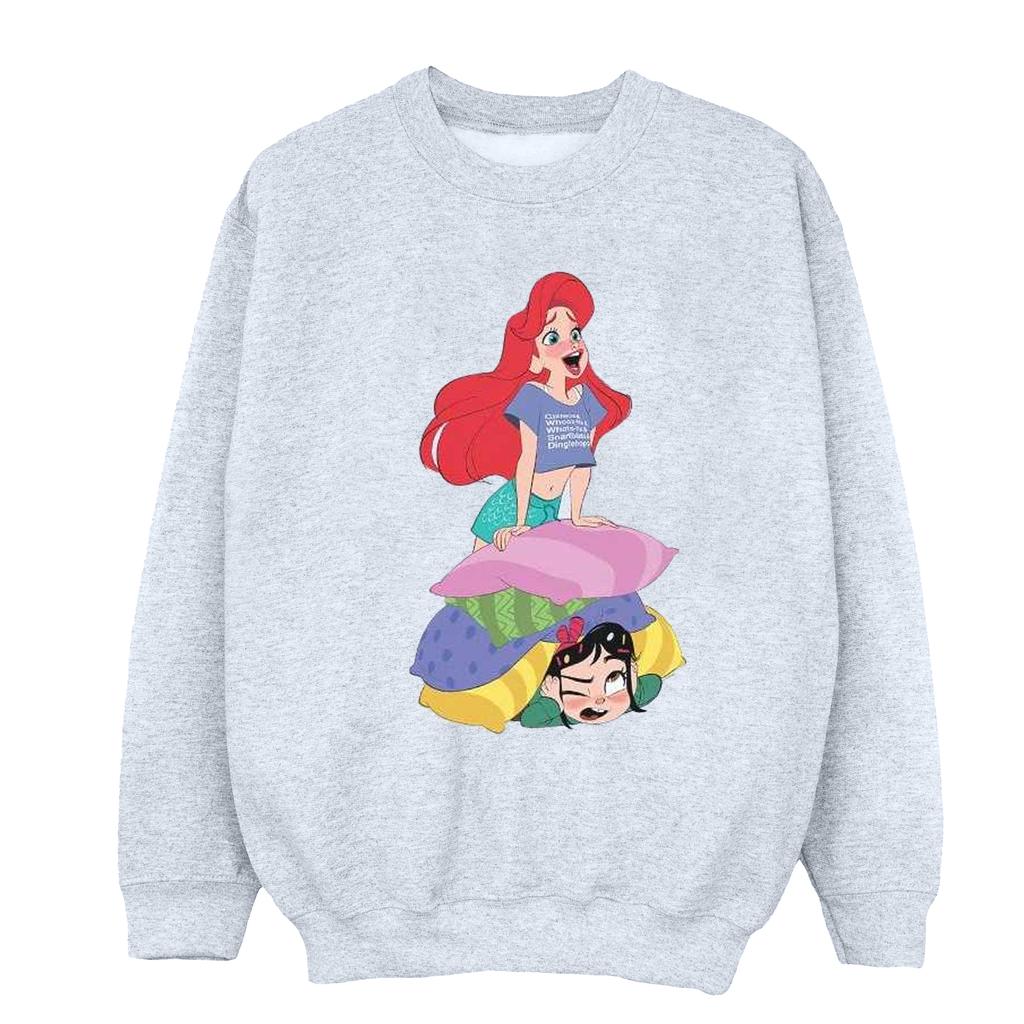 Disney Womens/Ladies Wreck It Ralph Ariel And Vanellope Sweatshirt