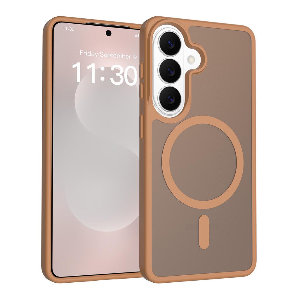 S26ultra матовый магнитный чехол для мобильного телефона s25edge ощущение кожи S24plus противоударный 23 защитный чехол оптом
