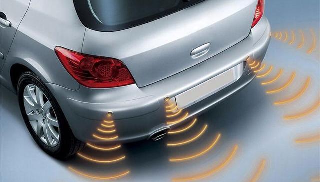 Reversing parking sensors 4x display black