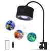 Lominie Aquarium Light Aquarium LED Aquarium Saltwater Lighting Coral LED Light Dimmable Small Aquarium Saltwater Fish Keeping Coral Light Clip Type