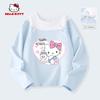 Длинный рукав для девочек Hello Kitty, Весна и Осень 2026, Новый стиль, Стильный топ с длинным рукавом для девочек