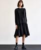 MITTE Pleats Collor Shirring Dress_Bk