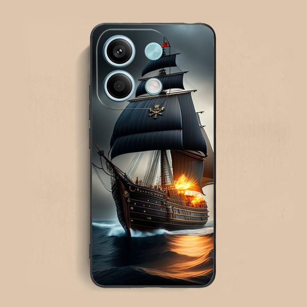Pirate Corsair Mobile Phone Case for Xiaomi Redmi 15 14 13 12 A5 3 2 1 C Plus 4G 5G Colorful Printing Cover Pretty Luxury Cover
