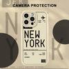 Мягкий чехол для телефона Fly To New York для iPhone 13 12 11 Pro Max XR XS Max 16e 15 16 14 Plus 17 Air
