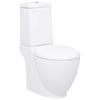 VidaXL Ceramic Toilet Rear Water Outlet White Toilet Seat 240376