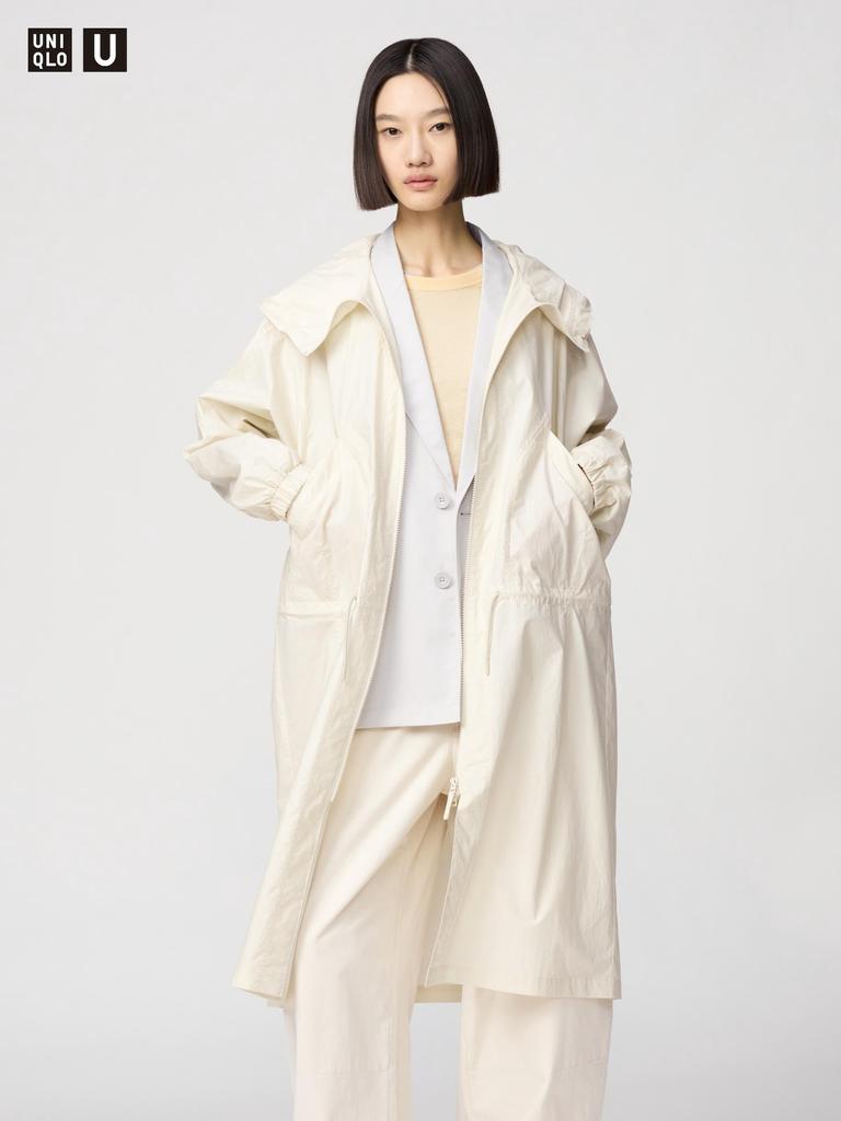 Uniqlo Пальто с капюшоном из хлопка