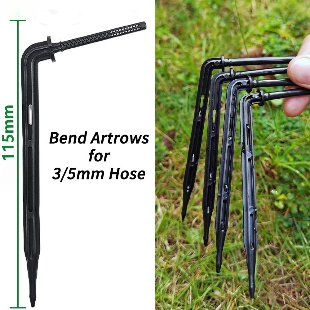 25/50 шт. согнутая стрела капельница микро капельный полив комплект эмиттер 3/5 мм шланг садовый полив экономия капельница теплица