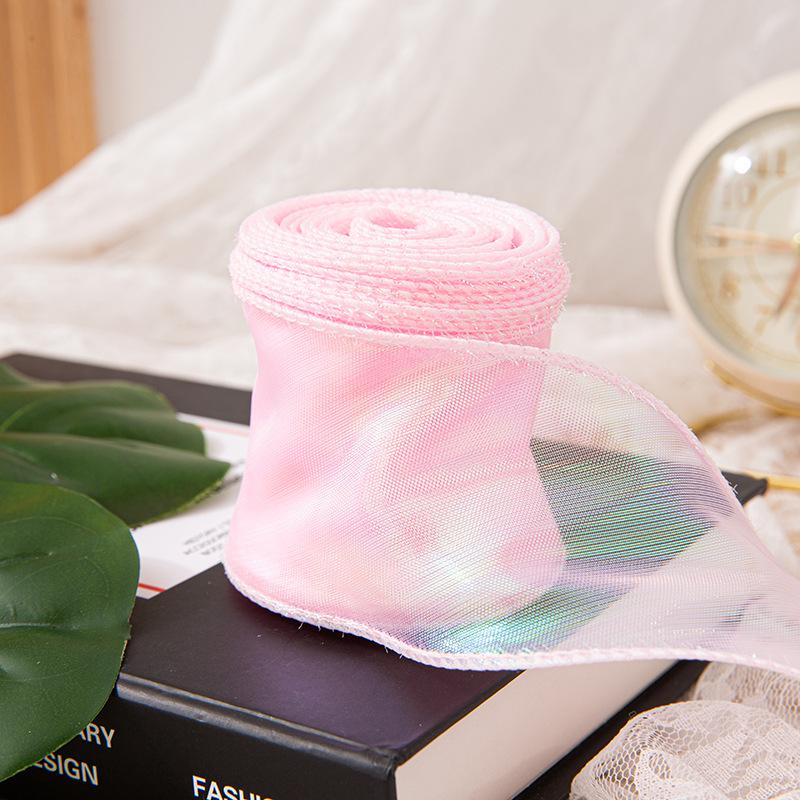 6 см перламутровая лента из пряжи «рыбий хвост» для создания цветочных букетов, подарков и украшений для тортов своими руками