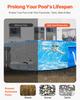 15ft Round Pool Liner Pad, Pool Liner Pad for Above Ground Swimming Pools, Extra-Thick Pool Mat, Prevents Punctures, Recycled Geotextile Material