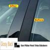 6Pcs Car Door Window Pillar Posts Trims For Mercedes Benz A Class W169 5-Door Hatchback 2005 2006-2012 Auto Decorative Stickers