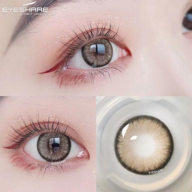 Eyeshare Natural Color Lens Eyes 2pcs Color Contact Lenses For Eye Blue Beauty Contact Lenses Eye Yearly Cosmetic Color Lens