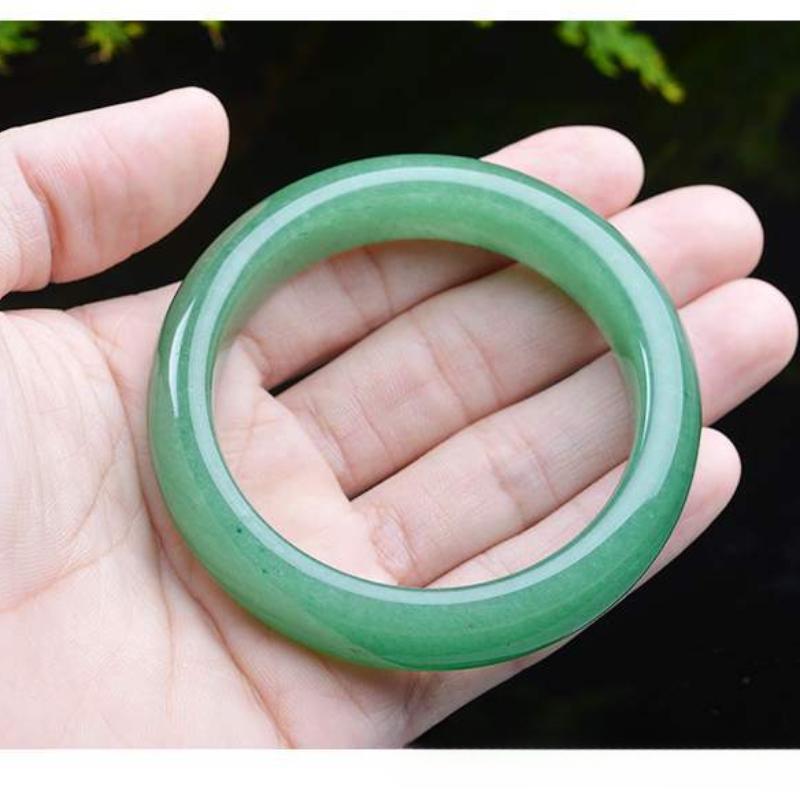 Браслет из фиолетового нефрита с натуральным ледяным видом, модный браслет с изумрудным шармом, женский подарок