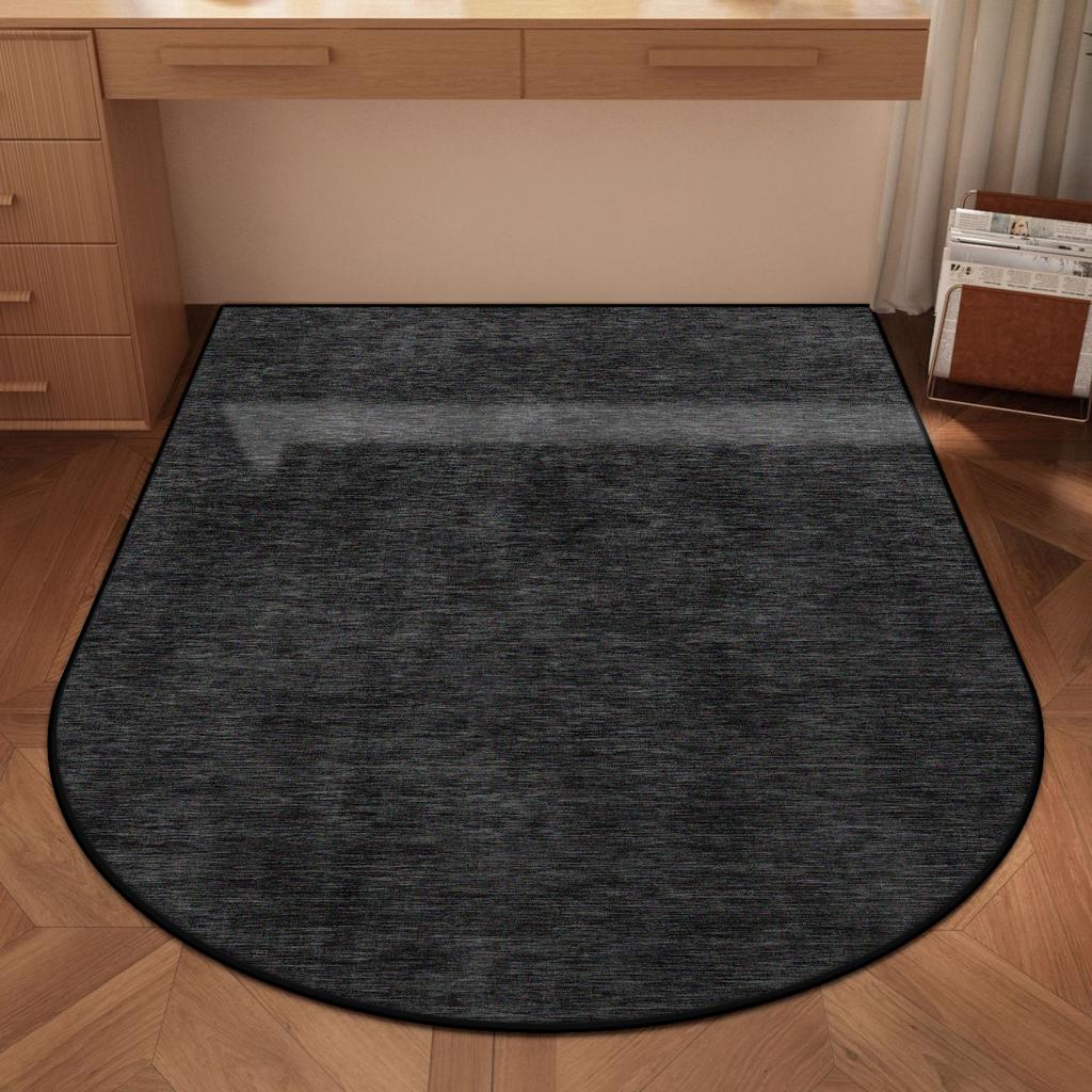 Modern Solid Color Computer Chair Mat Decoration Home Living Room Non-slip Carpet Bedroom Rug Study Office Tables Washable Mat