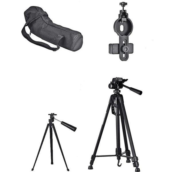 60-кратный Монокулярный Мощный Ночной астрономический телескоп высокой четкости при слабом освещении, телескоп для мобильного телефона с камерой для наблюдения за Луной